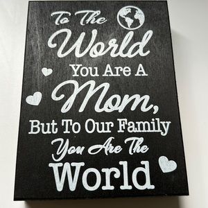 NWT JennyGems sign for mom mother